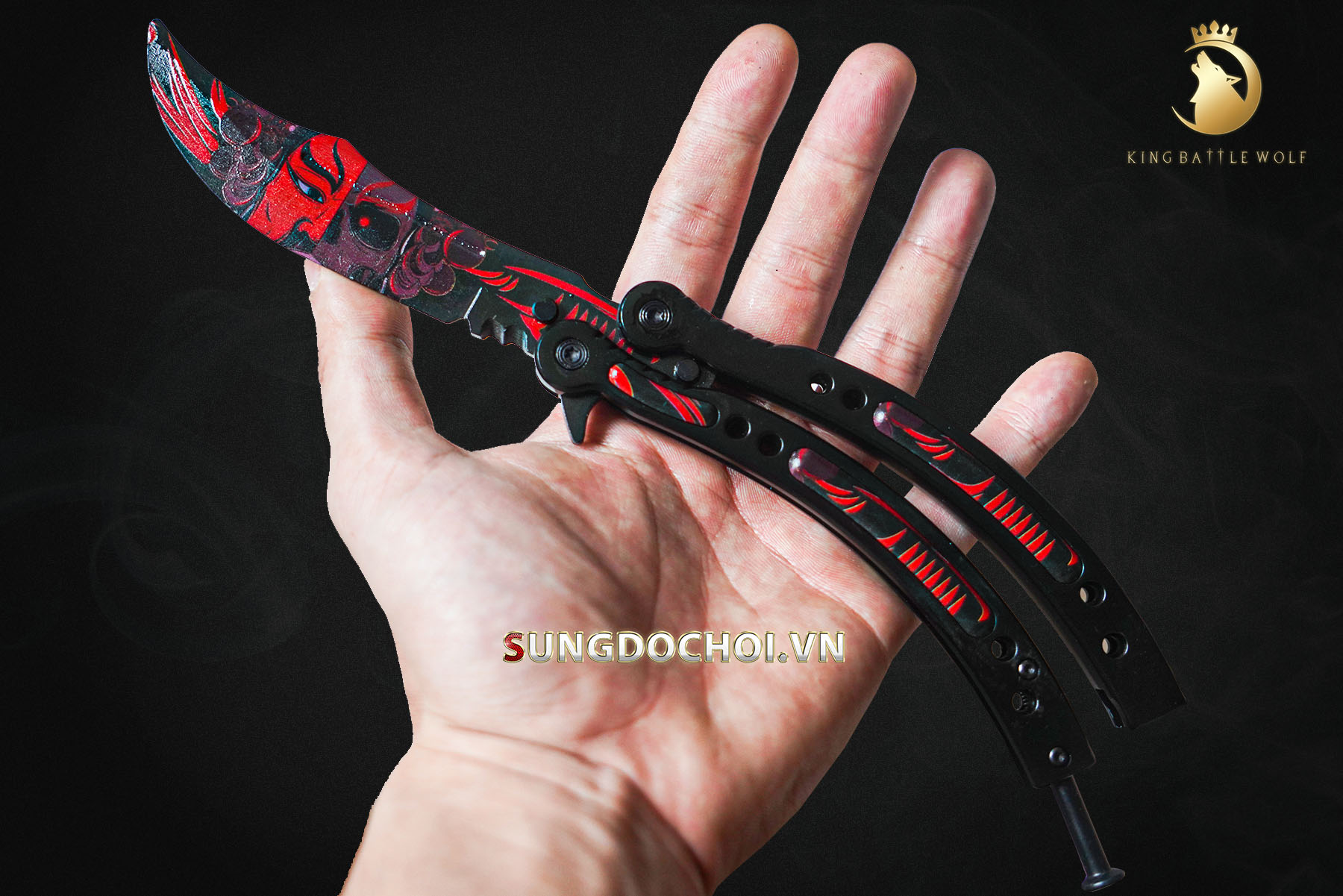 Dao bướm Butterfly Knife CSGO (Balisong) – Monters Series số 3